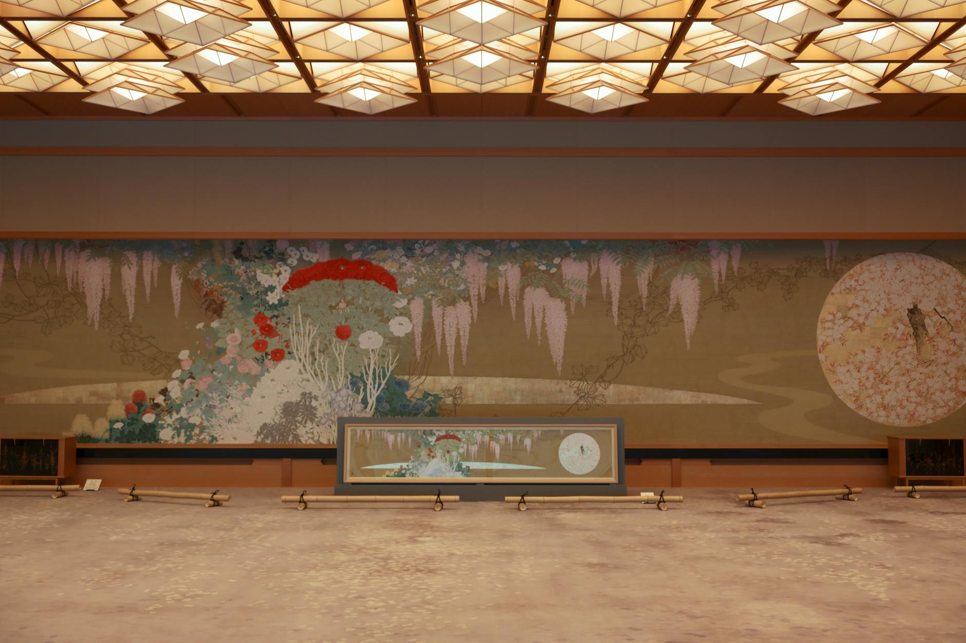 歴史展示と来場者