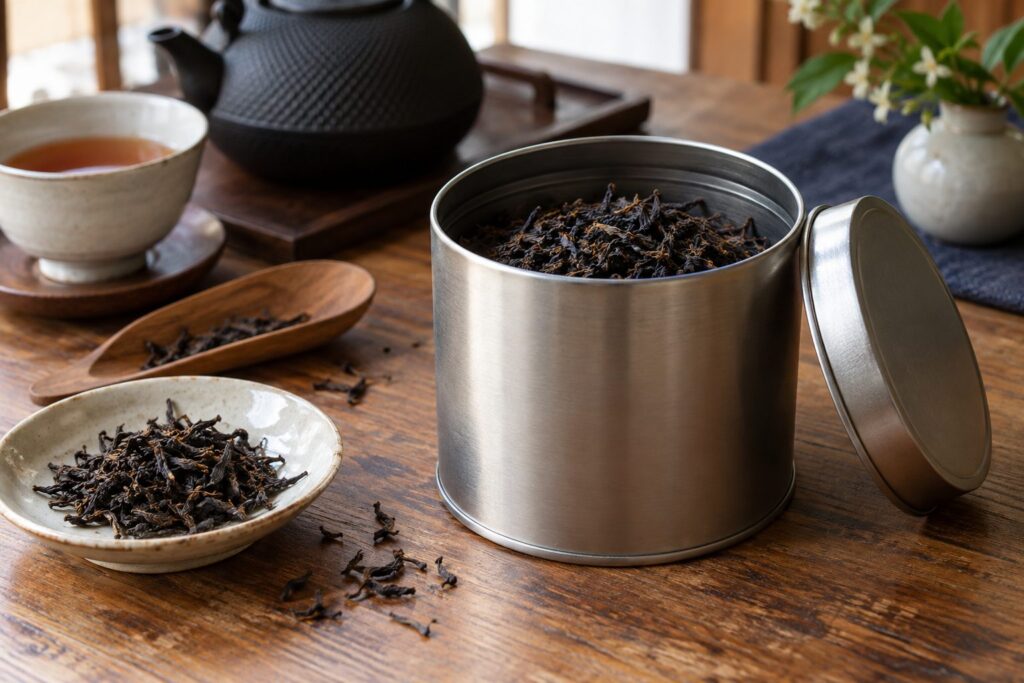 缶に入った紅茶の茶葉(イメージ)