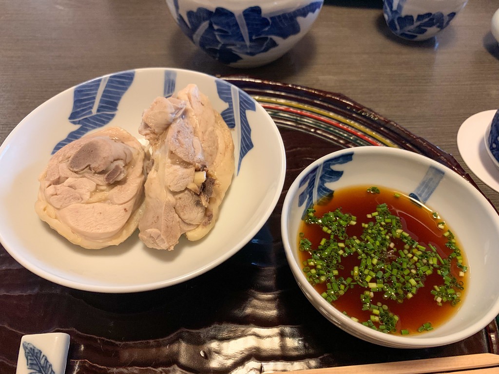 新三浦の水だきの鶏肉とぽん酢